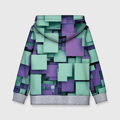 Детская толстовка Trendy geometric pattern / 3D-Меланж – фото 2