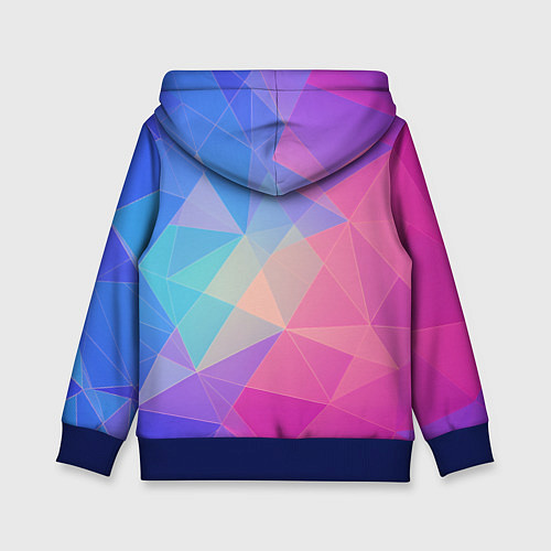 Детская толстовка Кибер кошка / 3D-Синий – фото 2