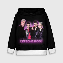 Толстовка-худи детская 80s Depeche Mode neon, цвет: 3D-белый