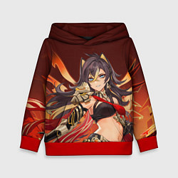 Толстовка-худи детская Dehya Genshin Impact, цвет: 3D-красный