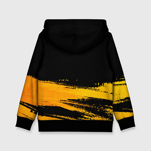Детская толстовка Danganronpa - gold gradient: символ сверху / 3D-Черный – фото 2