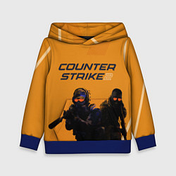 Толстовка-худи детская Counter Strike 2, цвет: 3D-синий