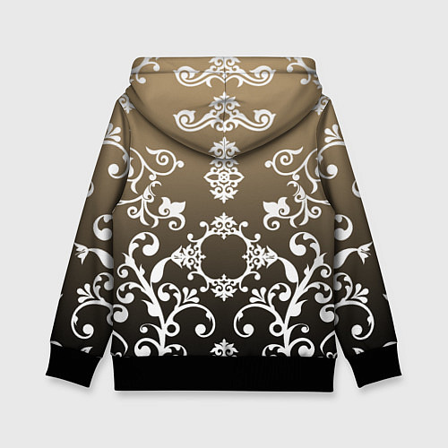 Детская толстовка Череп с узорами / 3D-Черный – фото 2
