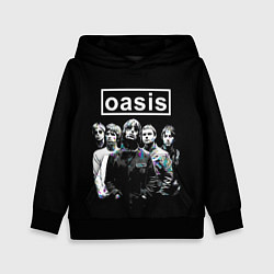 Толстовка-худи детская Oasis группа, цвет: 3D-черный