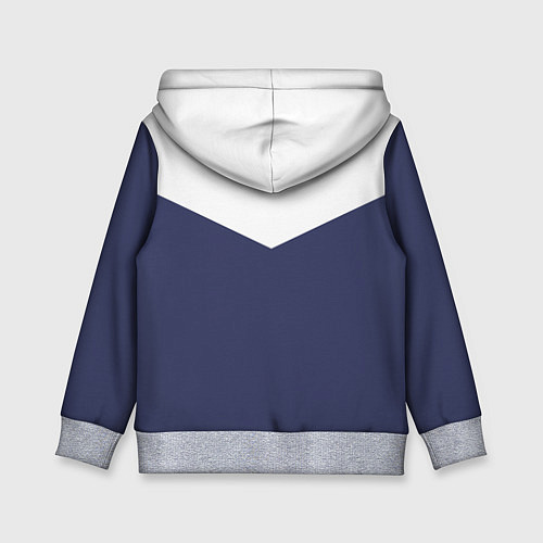 Детская толстовка FIRM бело-синий / 3D-Меланж – фото 2