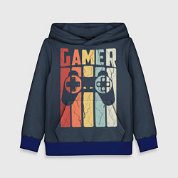Толстовка-худи детская Video game lover, цвет: 3D-синий