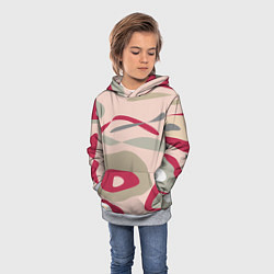 Толстовка-худи детская Magenta, цвет: 3D-меланж — фото 2