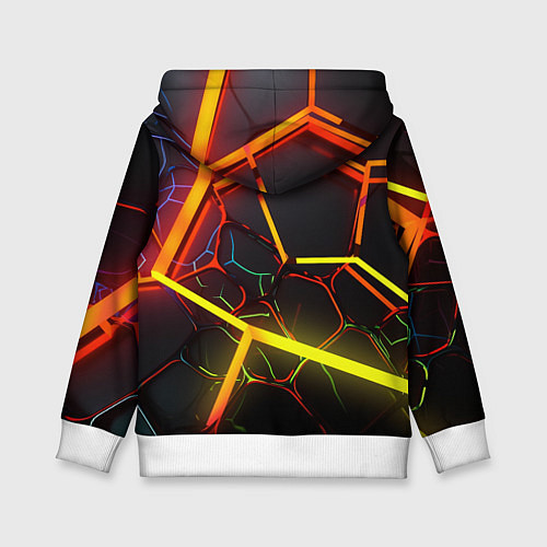 Детская толстовка Неоновые трубки / 3D-Белый – фото 2