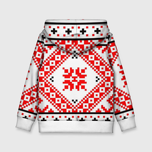 Детская толстовка Удмуртский стиль / 3D-Белый – фото 2