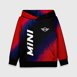 Детская толстовка Mini красный карбон