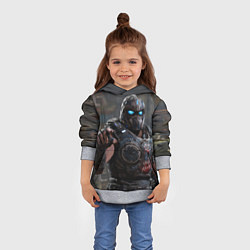 Толстовка-худи детская Gears of war Клейтон Кармайн, цвет: 3D-меланж — фото 2