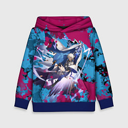 Толстовка-худи детская Арлан, цвет: 3D-синий