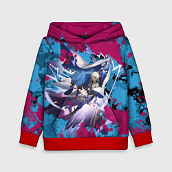 Толстовка-худи детская Арлан, цвет: 3D-красный