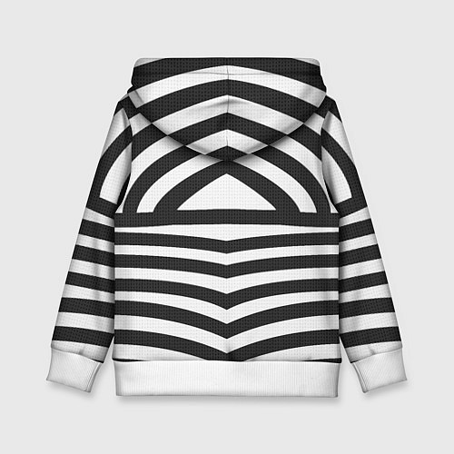 Детская толстовка Классическая полоска костюма Барби / 3D-Белый – фото 2