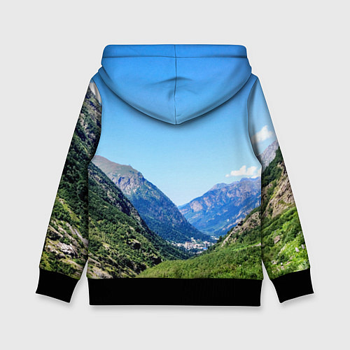 Детская толстовка Домбай / 3D-Черный – фото 2