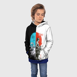 Толстовка-худи детская Зоро в инверсии - One Piece, цвет: 3D-синий — фото 2