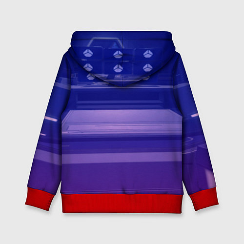 Детская толстовка Серебряный Волк стар рейл / 3D-Красный – фото 2