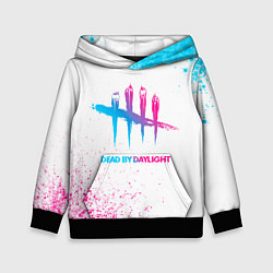 Детская толстовка Dead by Daylight neon gradient style