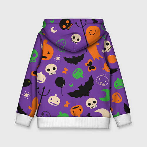 Детская толстовка Halloween style / 3D-Белый – фото 2