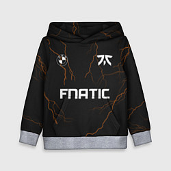 Толстовка-худи детская Форма Fnatic молнии, цвет: 3D-меланж