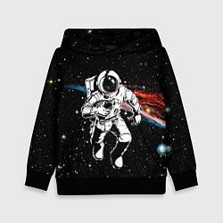 Толстовка-худи детская Американский футбол - космос, цвет: 3D-черный