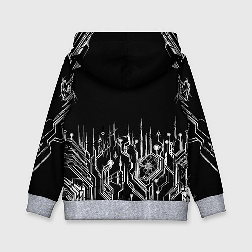 Детская толстовка Киберпанк-модерн / 3D-Меланж – фото 2