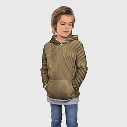 Толстовка-худи детская Фантазия в хаки, цвет: 3D-меланж — фото 2