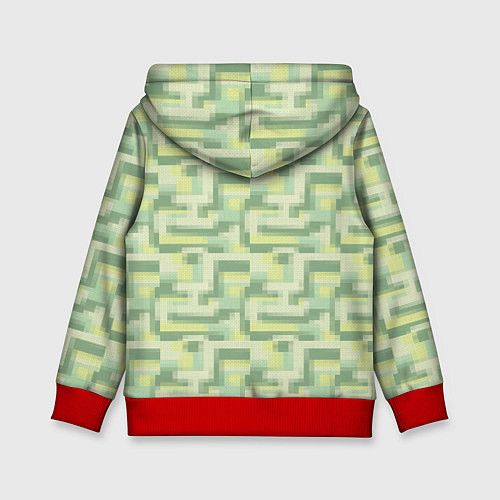 Детская толстовка Зеленые слаймы стардью / 3D-Красный – фото 2