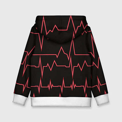 Детская толстовка Мой пульс / 3D-Белый – фото 2