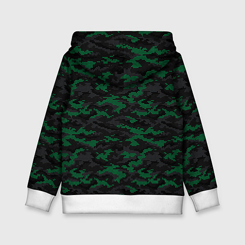 Детская толстовка Точечный камуфляжный узор Spot camouflage pattern / 3D-Белый – фото 2