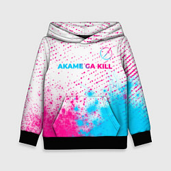 Детская толстовка Akame ga Kill neon gradient style: символ сверху