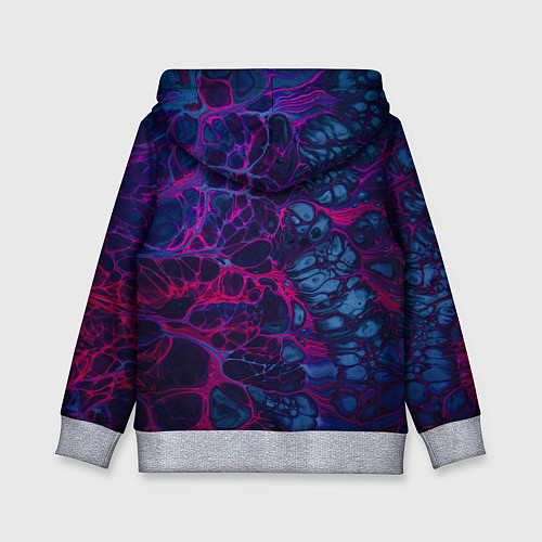 Детская толстовка Неоновая лава / 3D-Меланж – фото 2