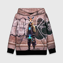 Толстовка-худи детская Dude kangaroo - Bronx - New York, цвет: 3D-черный