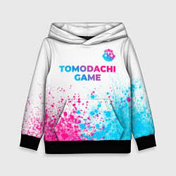 Детская толстовка Tomodachi Game neon gradient style: символ сверху