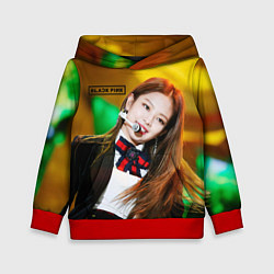 Толстовка-худи детская Blackpink Jennie Kim, цвет: 3D-красный