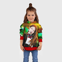 Толстовка-худи детская Blackpink Jennie Kim, цвет: 3D-красный — фото 2