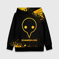 Толстовка-худи детская Evangelion - gold gradient, цвет: 3D-черный