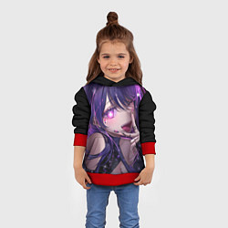 Толстовка-худи детская Oshi no ko - ай хошино, цвет: 3D-красный — фото 2