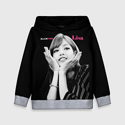 Толстовка-худи детская Blackpink Lisa gesture of love, цвет: 3D-меланж