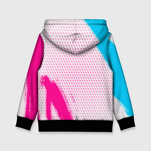 Детская толстовка Lifan neon gradient style: надпись, символ / 3D-Черный – фото 2