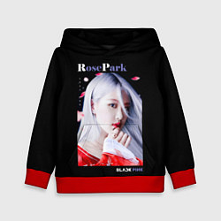 Толстовка-худи детская Blackpink Rose Red Kimono, цвет: 3D-красный