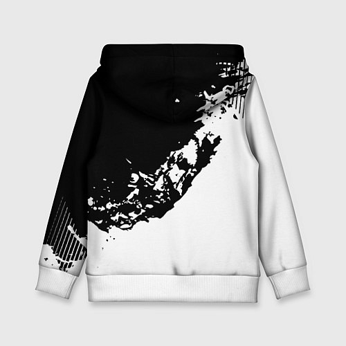 Детская толстовка Smile - black and white / 3D-Белый – фото 2