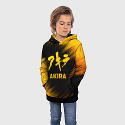 Толстовка-худи детская Akira - gold gradient, цвет: 3D-черный — фото 2