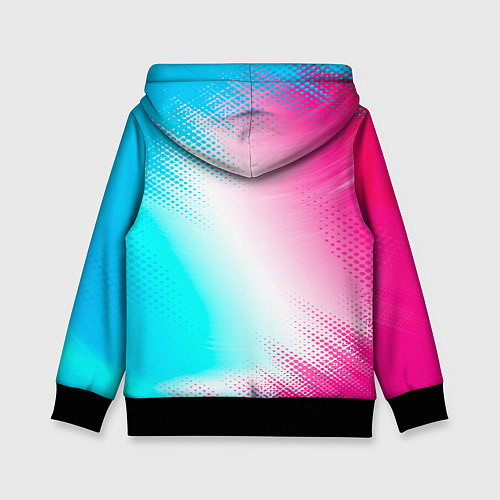 Детская толстовка Volkswagen neon gradient style / 3D-Черный – фото 2