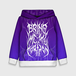 Толстовка-худи детская Bring Me The Horizon Lettering, цвет: 3D-белый