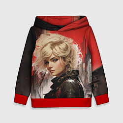 Толстовка-худи детская Смотрящая за районом, цвет: 3D-красный