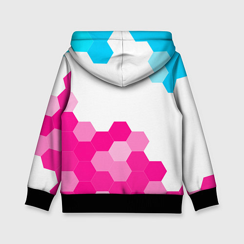 Детская толстовка FAW neon gradient style: символ сверху / 3D-Черный – фото 2