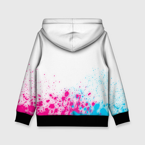 Детская толстовка Demon Slayer neon gradient style: символ сверху / 3D-Черный – фото 2