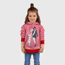 Толстовка-худи детская Ling Qiao, цвет: 3D-красный — фото 2