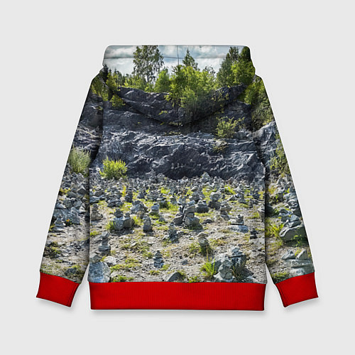 Детская толстовка Карелия / 3D-Красный – фото 2